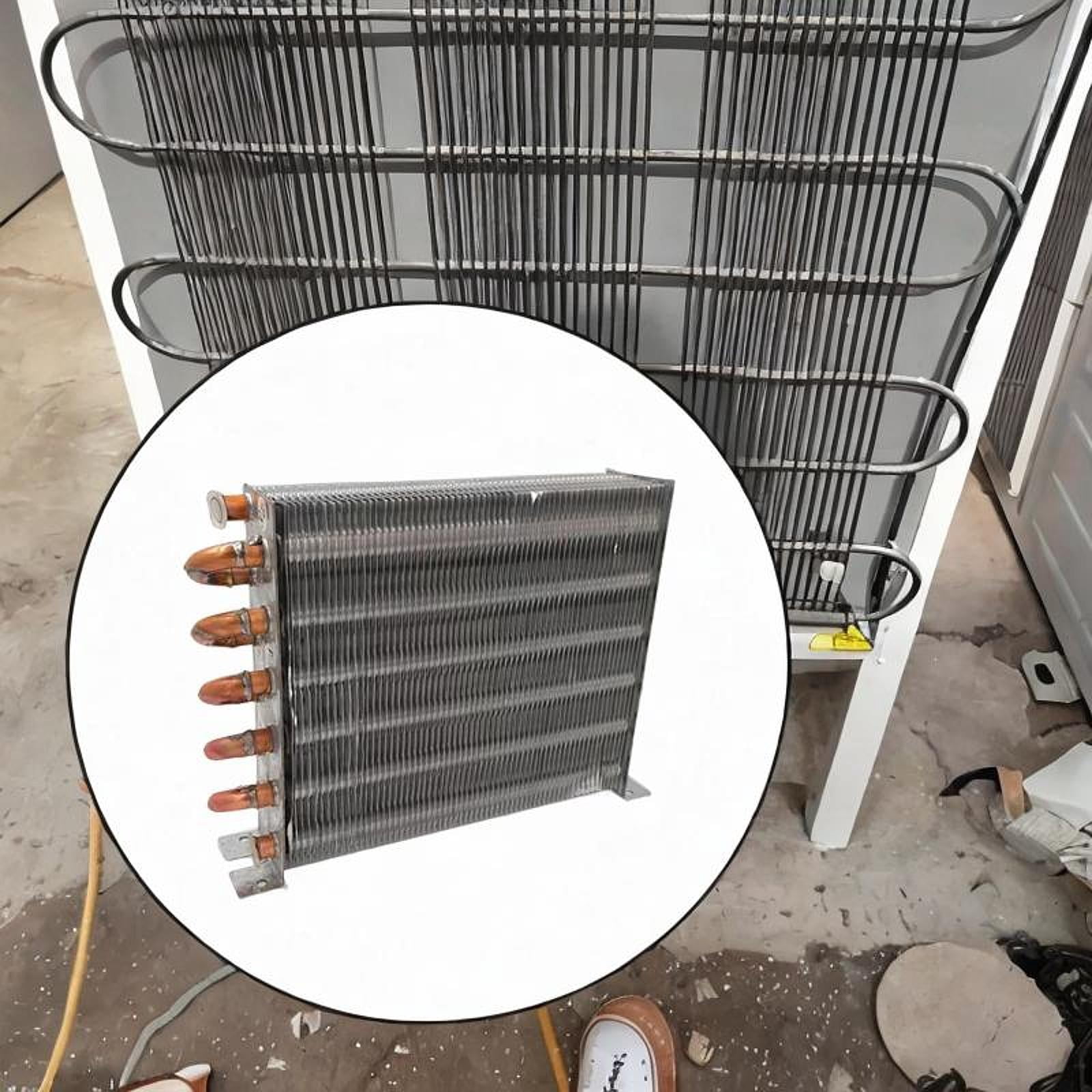 JISADER Refrigerator Condenser Compact Industrial Compressors Aluminum Fin Condenser 175x160mm