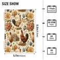 thumbnail image 3 of Wirebound Notebook Hardcover Spiral Notebooks Vintage Flowers and Hens, 60 Pages, 80 GSM, 5.7 x 8.3in, 3 of 7