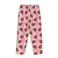 thumbnail image 5 of Naloa Strawberries Print Women’s Ultra-Soft Comfy Pajama Lounge Pants with Pockets & Drawstring, 5 of 8