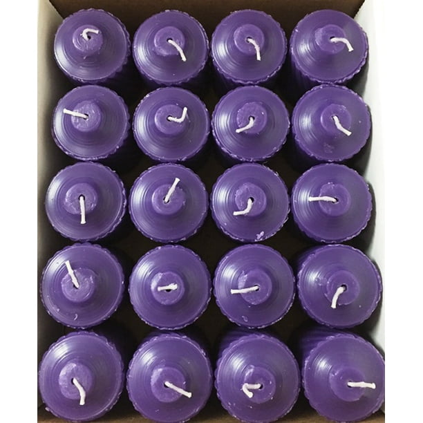 Purple Plumeira Scented Votive Candles (Set of 20)