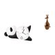 thumbnail image 1 of Escultura de reloj de pared de panda moderna y bonita, figura de animal práctica y resistente, decoración del hogar para sala de estar, dormitorio, es, 1 of 8