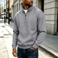 thumbnail image 5 of Mineart Men Quarter Zip Pullover 1/4 Zip Mock Neck Fleece Sweatshirt Long Sleeve Tops, 5 of 7