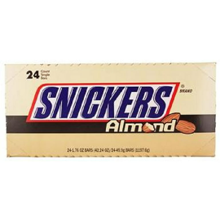 Snickers Almond Singles Size Chocolate Candy Bar