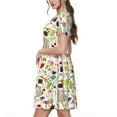 thumbnail image 2 of Lsque Fall Animals Print Women's Casual Dress T-Shirt Summer Short Sleeve Scoop Neck Swing Dresses, 2 of 6
