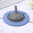 thumbnail image 5 of Kitchen Sink Drain Strainer 4 Pack - Anti-Clog Silicone Hair Catcher, 4.5 Inch Wide Rim Drain Cover for Food Residue, 5 of 8