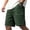 Army Green, variant on Men's Vintage Baggy Corduroy Shorts Drawstring Elastic Waist Summer Beach Shorts