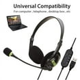 thumbnail image 3 of Computer Usb Headset Call Center Headset Noise Cancelling Wired Headset, 3 of 8