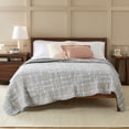 thumbnail image 4 of Better Homes & Gardens Modern Mosaic Quilt, Full/Queen, Grey, Reversible Bedding, 4 of 11
