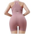 thumbnail image 4 of AXXD Pink Yoga Shorts For Women Summer High Waisted Seamless Shaping Shorts Comfy Breathable Shaper Mother's Day, 4 of 5