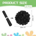thumbnail image 2 of 20Pcs Paper Pom Poms, 8 Inch Paper Flowers Tissue Paper Flowers Mexican Paper Flowers for Birthdays Party Wedding Black, 2 of 6