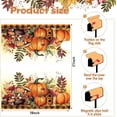 thumbnail image 4 of Fall Mailbox Cover Magnetic Thanksgiving Post Box Decor Standard Size 20 x 18 Inch Decorative Mailbox Cover for Thanksgiving Autumn Harvest Garden Yard Decoration(Pumpkin Plaid), 4 of 6
