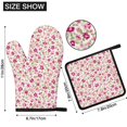 thumbnail image 3 of Pioneer Flower Floral Print Pattern 1-Pack Oven Mitts Set, Heat Resistant Kitchen Gloves, 7.7" X 12", 3 of 6