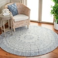 thumbnail image 2 of SAFAVIEH Ebony Abby Oriental Area Rug, Blue/Ivory, 6' x 6' Round, 2 of 8