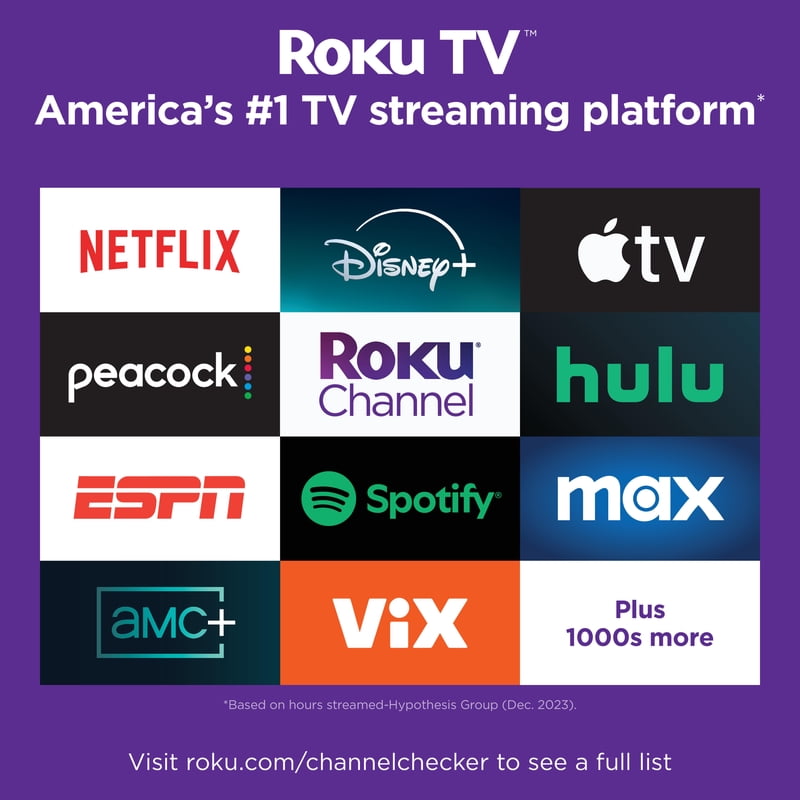 Hisense 40-Inch Class H4 Series FHD Roku Smart TV (40H4030F1) - 1080P Full HD LCD Screen, LED TV, DTS TruSurround Sound gallery view