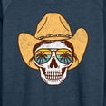 thumbnail image 3 of Instant Message - Beach Cowgirl Skull - Women's French Terry Long Sleeve Pullover, 3 of 6