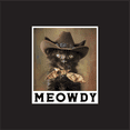 thumbnail image 2 of Cowboy Cat Meowdy Crew Neck Short Sleeve Women's Black T-shirt-XL, 2 of 7