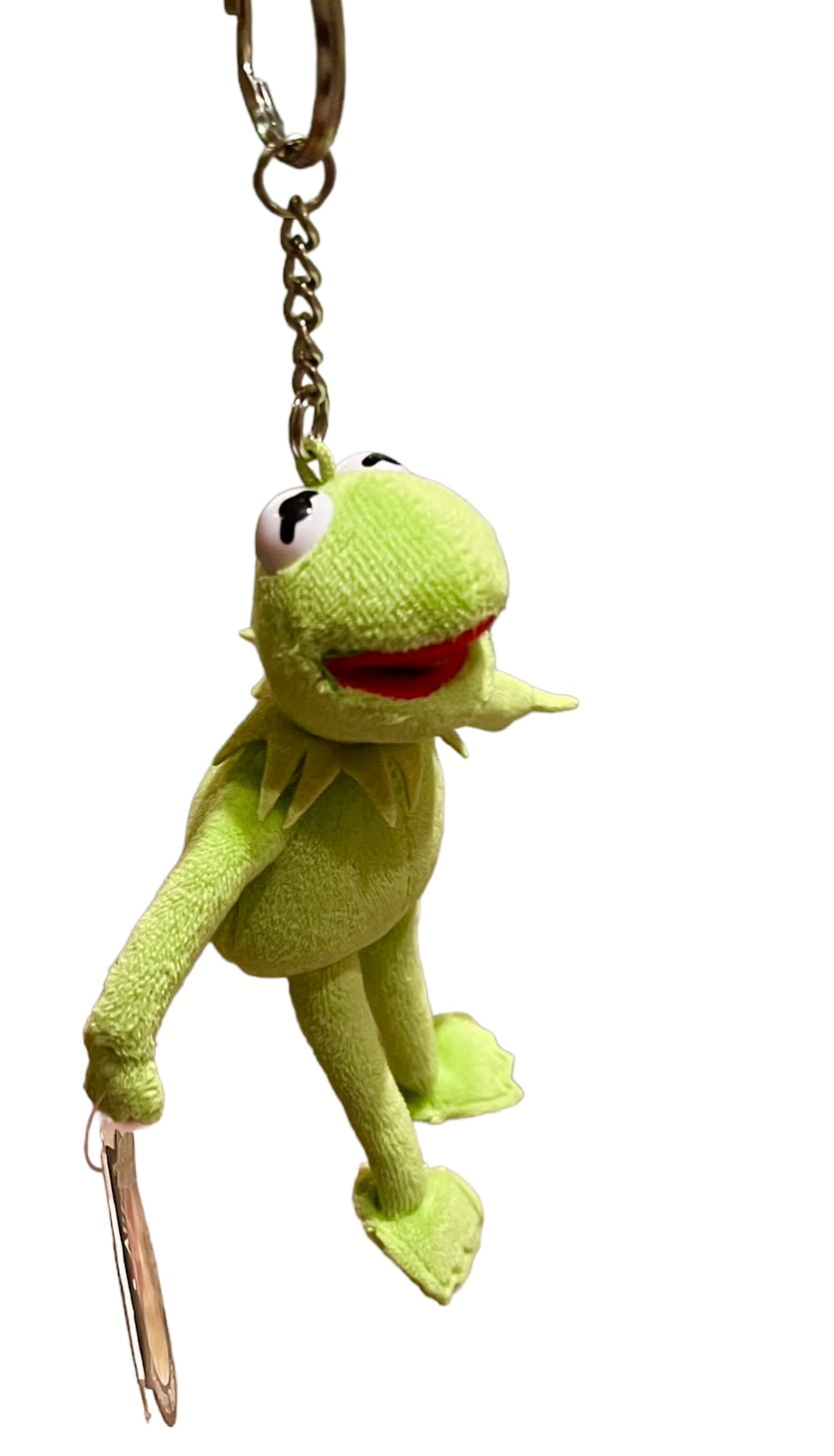Kermit the Frog Muppets Plush Keychain Key Ring 4” Authentic Disney