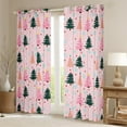 thumbnail image 2 of Feelyou Cartoon Xmas Tree Blackout Curtains Set of 2 (52x84 Each) for Teen, Winter Snowflake Window Curtains, Merry Christmas Theme Curtains and Drapes, Window Curtains Room Decor, 2 of 6