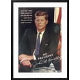 thumbnail image 2 of Art.com Painting of John F. Kennedy Art Print, Black Frame Wall Art, 21" x 29", 2 of 5