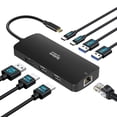 thumbnail image 1 of Estación de acoplamiento USB-C Selore con triple pantalla 4K y PD de 100 W, 1 of 7
