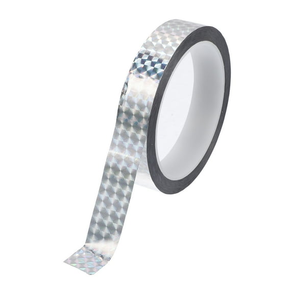 Unique Bargains Pinstripe Tape 164.04ft x 0.79" Car Stripes Pinstripe Decals for Car, Motorcycle and Boat, Racing Stripes DIY Stickers Laser Silver 1 Pc