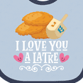 thumbnail image 4 of Inktastic Hanukkah Funny Latke Girls Baby Bib, 4 of 4