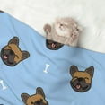 thumbnail image 2 of Rocae french Bulldog Face for Pet Blanket Dog Blanket Cat Blanket Soft Sleep for Small Medium Pet-Large, 2 of 8