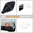 thumbnail image 4 of Trimla Rear Tow Cover Fit 14-16 Mercedes-Benz S W217 AMG Line Coupe C217 Convertible A217 S400 S450 S500 S560 S63 S65 2014 2015 2016 bumper towing Hook Eye Cap A2178850724, 4 of 5