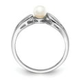 thumbnail image 5 of 925 Sterling Silver Rhodium-Plated Freshwater Cultured Pearl Ring Size 5, 5 of 5