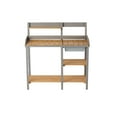 thumbnail image 4 of Outdoor Potting Bench, Wooden Workstation Table With Cabinet For Backyard Garden Tools, 4 of 12