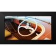 thumbnail image 2 of Plank, Savanah 18x11 Black Modern Framed Museum Art Print Titled - Vintage speed boat, 2 of 5