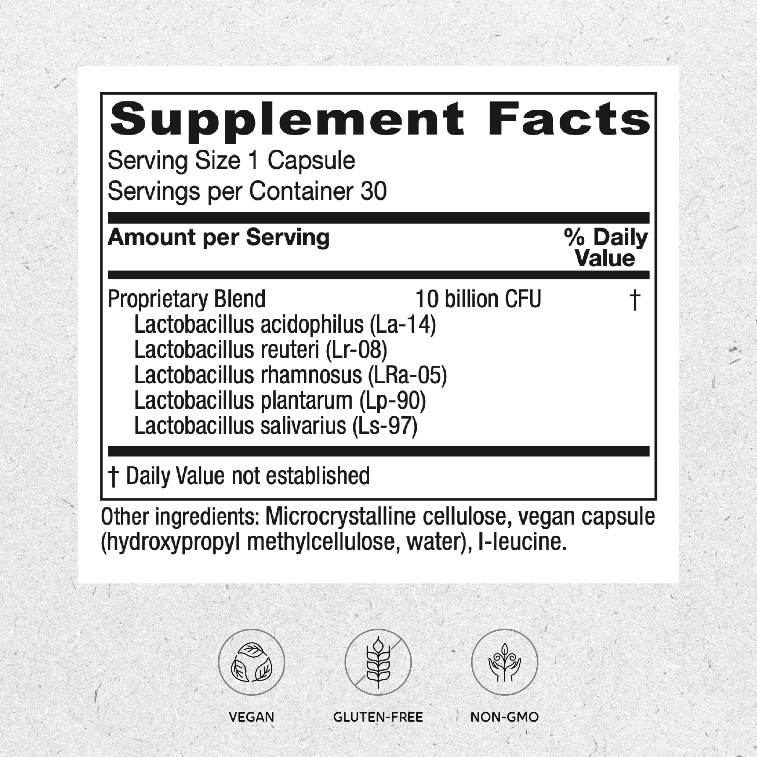 Vitanica FemEcology, Vaginal and Intestinal Probiotic Support, Vegetarian, 30 Capsules