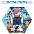 thumbnail image 5 of Bañador para hombre, de secado rápido, con forro de malla, divertido, para playa, piscina, playa,, 5 of 5