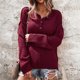 thumbnail image 2 of Suéter de moda para mujer Soild Trun-Down Collar Blusa de manga larga para mujer Fridja fhghd678, 2 of 9