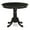 Black, variant on Bowery Hill Traditional Antique 36" Round Wood Dining Table in Mahogany