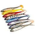 thumbnail image 6 of Sportteer Soft Bait 2Pcs 31g/12.5cm Soft Lures Artificial Bait Bright Color Soft Flexible Bite-Resistant Realistic Looking T Tail Fishing Lure Colorful Fishing Bait, 6 of 9