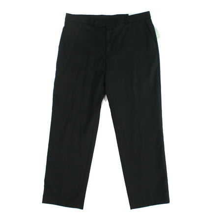 Enro Pants - Mens Dress Pants 36X30 Comfort-Waist Flat Front Wool 36 ...