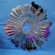 thumbnail image 4 of 10 In 1 Professional Premium Crystal Style Diamond Cut Handle Makeup Brushes With Holographic Makeup Bag (blue), 4 of 5