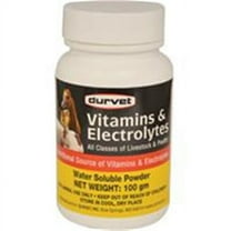 Durvet 001-06662 100 gm Vitamins & Electrolytes for Livestock & Poultry