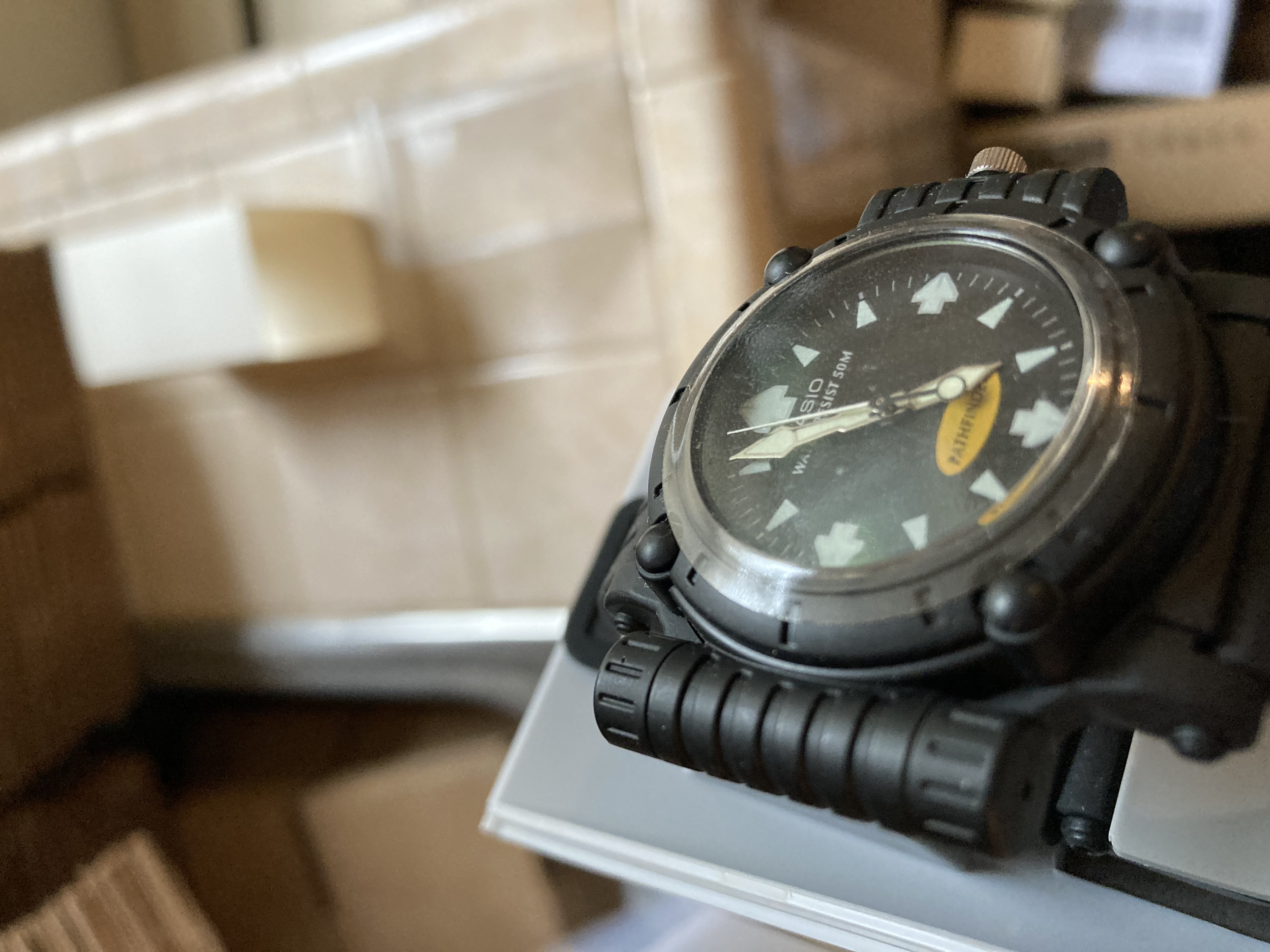 Rare Vintage Casio Mw-43 Compass 50m Diver Watch - Walmart.com