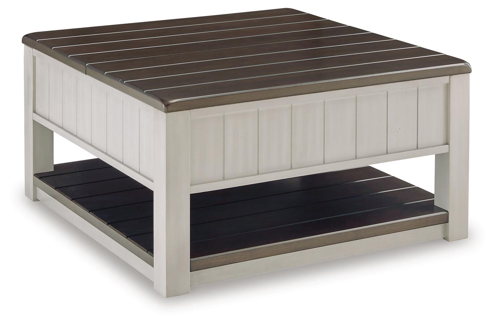 Signature Design by Ashley Darborn Lift-Top Coffee Table, Gray & Brown