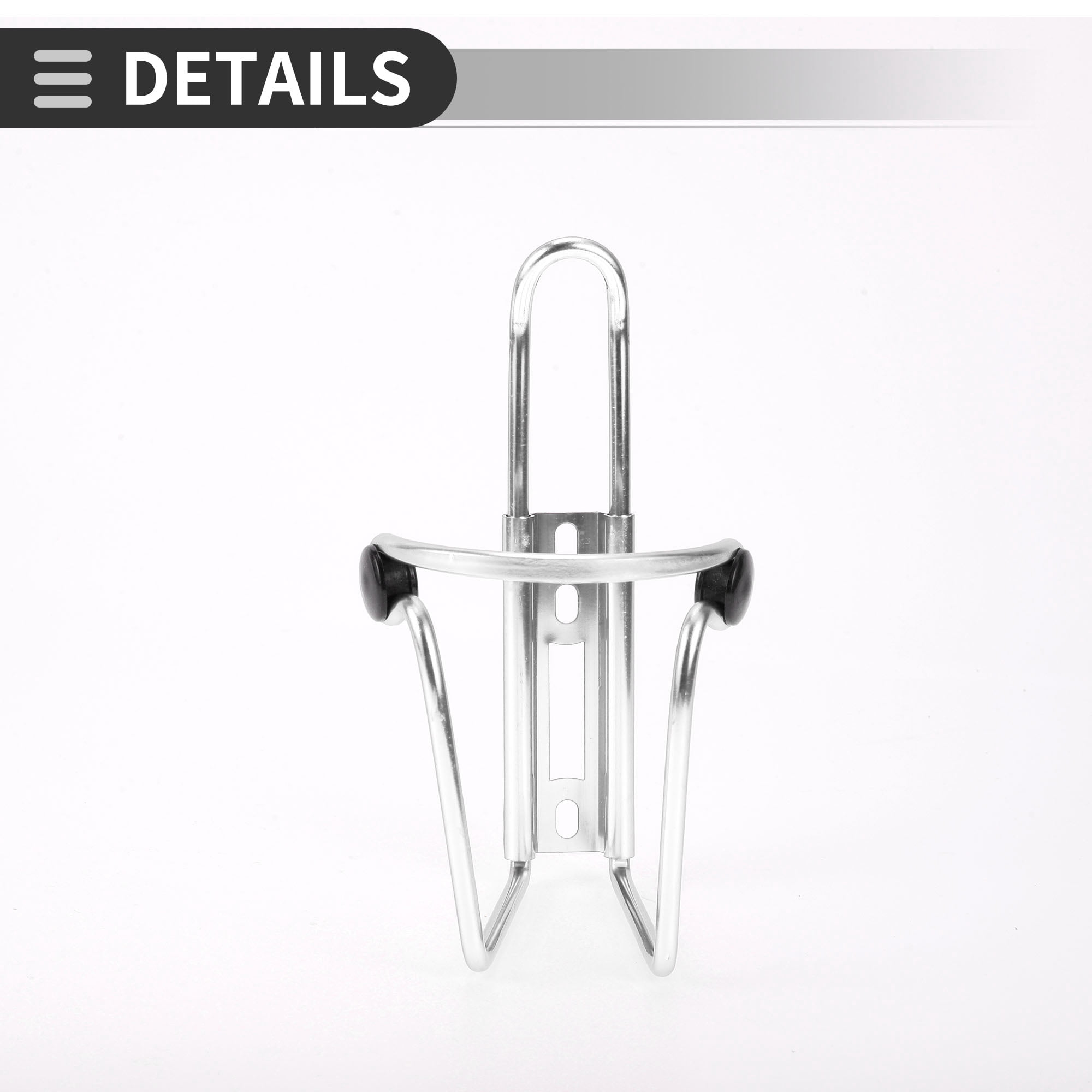 Unique Bargains Bike Bottle Cage Rack Aluminium Alloy Drinks Holder for MTB Road Silver