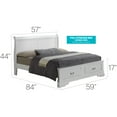 thumbnail image 2 of Glory Furniture Louis Phillipe Full Storage Bed in White, 2 of 2