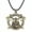 Bronze, variant on PikaLF Norse Warrior Helmet Necklace for Men, Viking Runes Double Axe Pendant Necklace with 15.7”+1.9” Chain, Nordic Warriors Tribal Amulet Necklace, Leather Cord, Punk Viking Jewelry Gift for Men