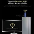 thumbnail image 4 of 5Ghz Wireless Wifi Adapter BT Receiver Transmitter Adapter Dual Band Antenna USB Bluetooth-Compatible for PC Computer New, 4 of 7