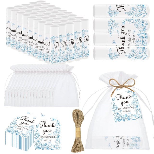 50 unidades de bálsamo labial para despedida de soltera, regalo para baby shower, fiesta, boda y fiesta de , bálsamo labial a granel, regalos de agradecimiento con etiquetas de tarjeta para invitados
