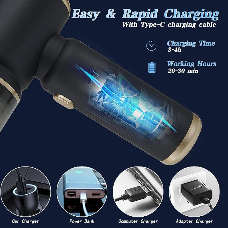Handheld Car Vacuum Portable Cordless, 4 in 1 Mini Vacuum Cleaner High Power, 12000Pa Suction, Air Duster, 4000mAh, 80W Brushless Motor, Multi-Nozzles for Car, Home, Office & Pet Cleaning