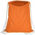 thumbnail image 1 of Cotton Drawstring Bags, Backpack Foldable Sports Gym Bags for Women Men Trip, Orange, 1 of 5