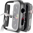 thumbnail image 1 of wonima44 Compatible with Apple Watch 38mm Series 3/2/1 Case with Built-in Tempered Glass Screen Protector, Thin Guard Bumper Full Coverage Hard Cover for iWatch Accessories, 1 of 1
