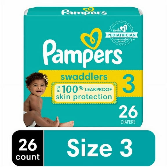 Pampers Swaddlers Baby Diapers Size 3 (16-28 lbs)